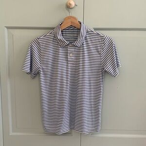 J. Crew Crewcuts Striped Short Sleeve Performance Polo, Size L (10-11)